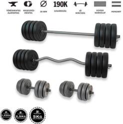 GazoFitness Szuperszett Csomag 112 Kg (Menetes kézisúlyzórúddal)