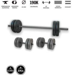 GazoFitness Hardcore Szett 45 Kg (Menetes kézisúlyzórúddal)