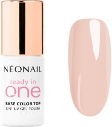 NEONAIL Ready In One 3in1 UV Gel Polish lac de unghii sub forma de gel cu pulbere de diamante culoare 03 One Apricot 7.2 ml
