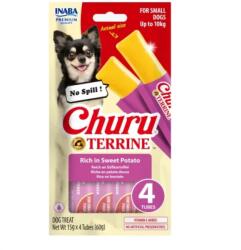Inaba Foods Churu Terrine Small Dog Recompense cu Cartof Dulce, 4 x 15 g