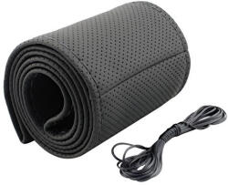 Autolife Valódi bőr fűzős kormányvédő - 40 cm (00061) - olaj