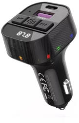 Autolife C51 Bluetooth kihangosító 5.3+RGB - FM/Transmitter PD 30W - 12/24V (53098) - olaj