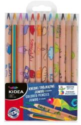 DERFORM Kidea Jumbo EKO háromszög színes ceruza - 12 db-os (KTJE12KA)