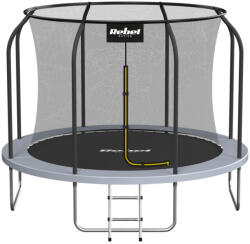 Rebel Active PRO trambulin 8 láb / 244 cm, hálóval, létrával, fekete (RBA-8001)