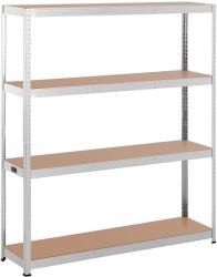 MSW Nagy teherbírású polc - 160 x 40 x 180 cm - 4 x 150 kg - Szürke (MSW-STSH-34)