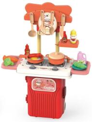 Raya Toys Детска кухня в куфар Raya Toys - 4 в 1, червена, 19 части (506122057) - ozone