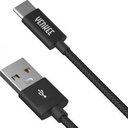 YENKEE YCU 301 kábel USB A 2.0 / USB C (1m) (black) (45013681) (45013681)