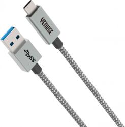 YENKEE YCU 311 GY kábel USB-A /// USB-C (1m) (gray) (35052238) (35052238)