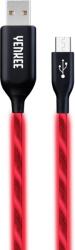 YENKEE YCU 231 kábel USB A 2.0 / micro USB (1m) (red) (LED) (35052177) (35052177)