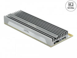 Delock PCI Express x16 (x1 / x4 / x8) kártya - 1 x NVMe M. 2 Key M LED kijelzővel (90566) - pepita