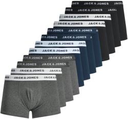 Jack & Jones Jack & Jones, Boxernadrág logós derékpánttal - 12 pár, Fekete, Szürke, Kék, M (804312189935-NBG-M)