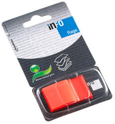 Global Notes Index adeziv plastic 25*43mm 50 file portocaliu info notes (IN772812)