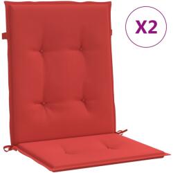vidaXL 2 db piros oxford szövet háttámlás székpárna 100x50x3 cm 47558 (47558VidaXL)