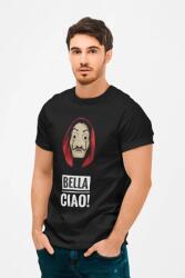 D&B Férfi/Unisex Póló MO00004 MoneyHeist Fekete-Méret S (MO00004 MoneyHeist Black-SizeS)