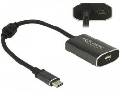 Delock Adapter USB Type-C csatlakozódugóval & gt; mini Displayport csatlakozóhüvellyel (DP váltakozó mó