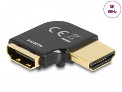 Delock HDMI adapter apa - anya 90 fok balra hajlítva 8K 60 Hz fém (60018) (60018) - pepita