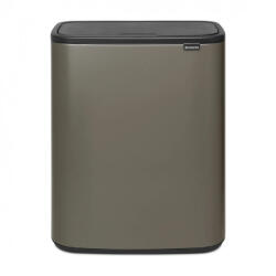 Brabantia Cos de gunoi Brabantia Bo Touch 1001271, 2x30 L, Deschidere lina si silentioasa, Deschidere larga, Gri inchis (1001271) Cos de gunoi