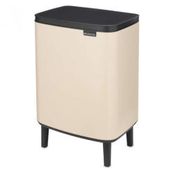 Brabantia Cos de gunoi Brabantia Bo Small Hi 1010462, 12 L, Deschidere lina si silentioasa, Baza antiderapanta, Bej (1010462) Cos de gunoi