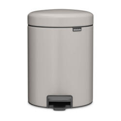Brabantia Cos de gunoi cu pedală Brabantia NewIcon 1010434, 5 L, Inchidere usoara, Baza antiderapanta, Gri deschis (1010434) Cos de gunoi