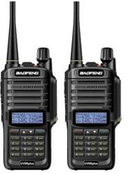 Baofeng Комплект 2 броя, Baofeng UV-9R plus, Водоустойчива двубандова радиостанция, до 50км обхват, 10W (UV-9R plus Duo) Радиостанции