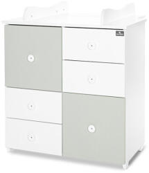 Lorelli Cupboard pelenkázó komód - White & amp; Milky Green ÚJ - pepita - 89 089 Ft