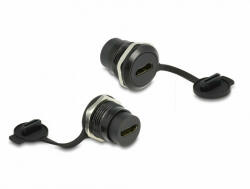 Delock HDMI-A beépített csatlakozó porvédelmet biztosító fedéllel (86969) - pepita