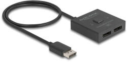 Delock DisplayPort kapcsoló 2 az 1-ben Kétirányú 8K (18906) - pepita
