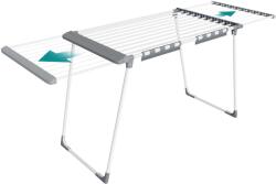 SONGMICS clothes airer, floor dryer, extendable wings, wing clothes airer, 22 m drying area, wing clothes dryer with sock holder, foldable, pearl white-dove gray LLR522WK01 (LLR522WK01)
