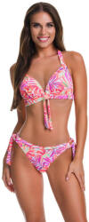  Paloma kiszélesített push-up háromszög bikini, pink jungle 405 S