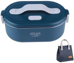 Adler Cutie electrică de prânz Adler AD-4522, 800 ml, până la 70°C, recipient din oțel inoxidabil pentru alimente, geantă termoizolantă de 5 L - Albastru