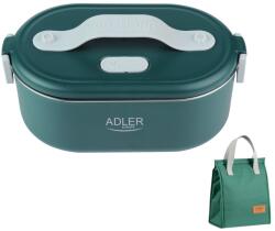 Adler Cutie electrică de prânz Adler AD-4522, 800 ml, până la 70°C, recipient din oțel inoxidabil pentru alimente, geantă termoizolantă de 5 L - Verde