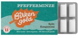 Birkengold Guma de Mestecat cu Xylitol si Pepermint, Vegana, 12 Bucati, Birkengold