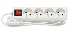Rebel Prelungitor 4 prize cu intrerupator, 3x1.5mm, 3.0m, Rebel (URZ3574-3)