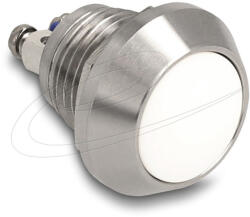 Delock Nyomógomb installáláshoz 12 mm 2 db. csavaros kapocs fehér