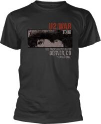 U2 War Red Rocks Тениска с къс ръкав Vintage Black M (U2TS06MB02)