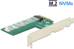 Delock PCI Express x4 kártya & gt; 1 x belső NVMe M. 2 kulcsos M - keresztformátumú M-kulcs
