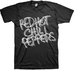 Red Hot Chili Peppers Black & White Logo Тениска с къс ръкав Black XL (RHCPTS09MB04)