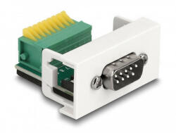  Delock Easy 45 Module D-Sub 9 tűs apa 9 tűs sorkapocs 22, 5 x 45 mm (81408) - pepita