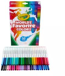 Crayola Crayola: Set de carioci în culorile preferate ale lumii - 50 de bucăți (58 5069)