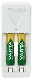 VARTA 57656201421 Mini töltő + 2 db AAA 800 mAh akkumulátor (57656201421) - pepita