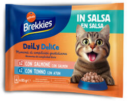 Affinity 12x85g Brekkies Daily Delice lazac & tonhal szószban nedves macskatáp