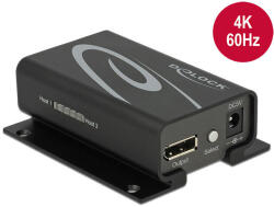 Delock Displayport 1.2 kapcsoló 2 x Displayport-bemenet & gt; 1 x Displayport-kimenet 4K - pepita - 43 966 Ft