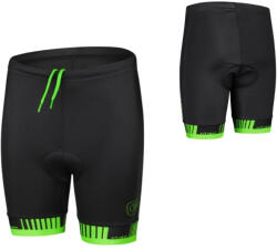 Etape Gyermek kerékpáros nadrág Etape Junior 2.0, sportos szabás, kényelmes SOFT kerékpáros betét, Fibra Pro anyag, kompressziós funkcionális anyag 116/122 fekete/zöld