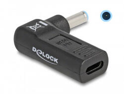  Delock HP 4.5x3.0mm -& gt; USB-C notebook töltő adapter (60004) (60004)