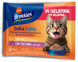 Affinity 12x85g Brekkies Daily Delice csirke & pulyka aszpikban nedves macskatáp
