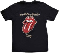 The Rolling Stones Sixty Plastered Tongue (Suede Flock Print) Black L Ing (RSTS173MB03)