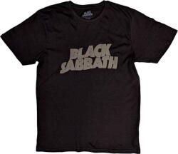 Black Sabbath Wavy Logo Hi-Build Black XL Ing (BSTS79MB04)