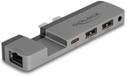 Delock Dokkoló állomás MacBook Pro / MacBook Air Thunderbolt 4 -hez 5K Resolution / 100 W PD / 10 Gbps Hub / LAN / Audi (87757) (87757)