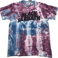 Black Sabbath Wavy Logo Wash Collection Blue & Red M Ing (BSTS59MDD02)