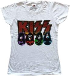 Kiss Logo, Faces & Icons White L Női Ing (KISSTS14LW03)